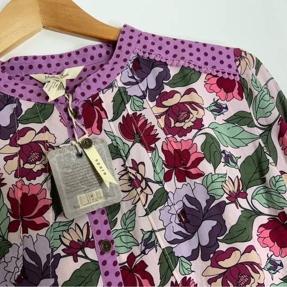 Matilda Jane Floral Peasant Style Blouse. Size Medium. (NWT) Purple. - Picture 5 of 7